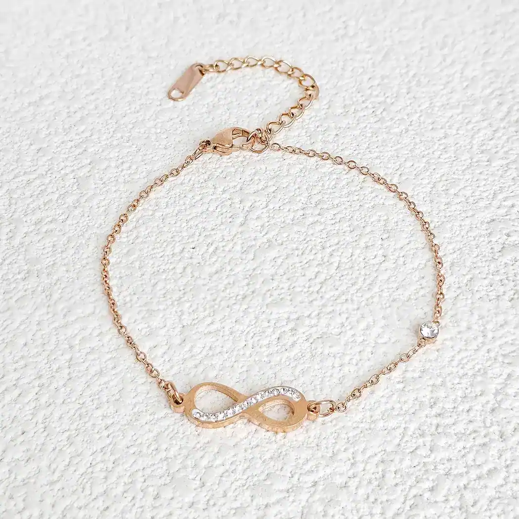 Korean Version of the of Popular Fashion Simple Endless 8 Word Charm Bracelet made by BlueOne Jewelry