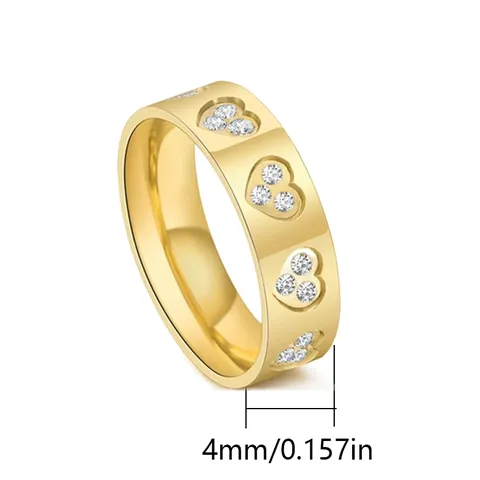 Korean Version of the Korean Style Men and Women Glossy Love Ring - view 3