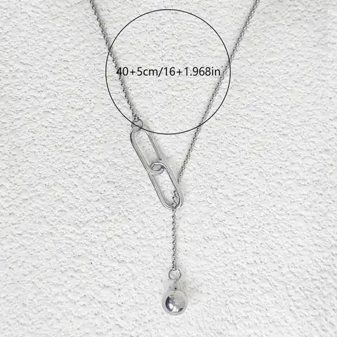 Korean Version of the Niche Design Senior Titanium Steel Necklace Female Collarbone Chain - view 3