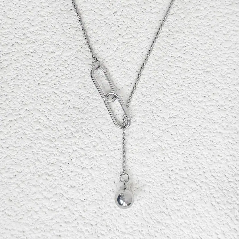 Korean Version of the Niche Design Senior Titanium Steel Necklace Female Collarbone Chain made by BlueOne Jewelry