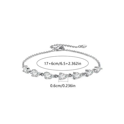 Light Luxury Flash Diamond Zircon Bracelet Women Ins Niche Design Adjustable - view 3