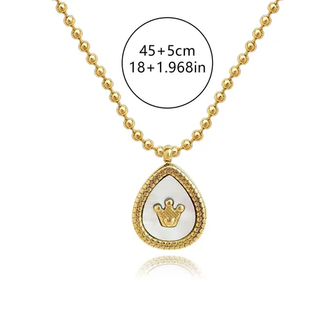 Light Luxury Ins Style Natural Shell Water Drop Pendant Fashion Versatile Collarbone Chain - view 3