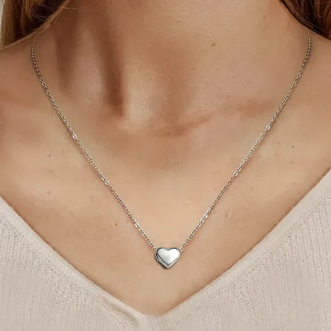 Light Luxury Senior Design Versatile Simple Heart-shaped Collarbone Chain Europe and - view 2