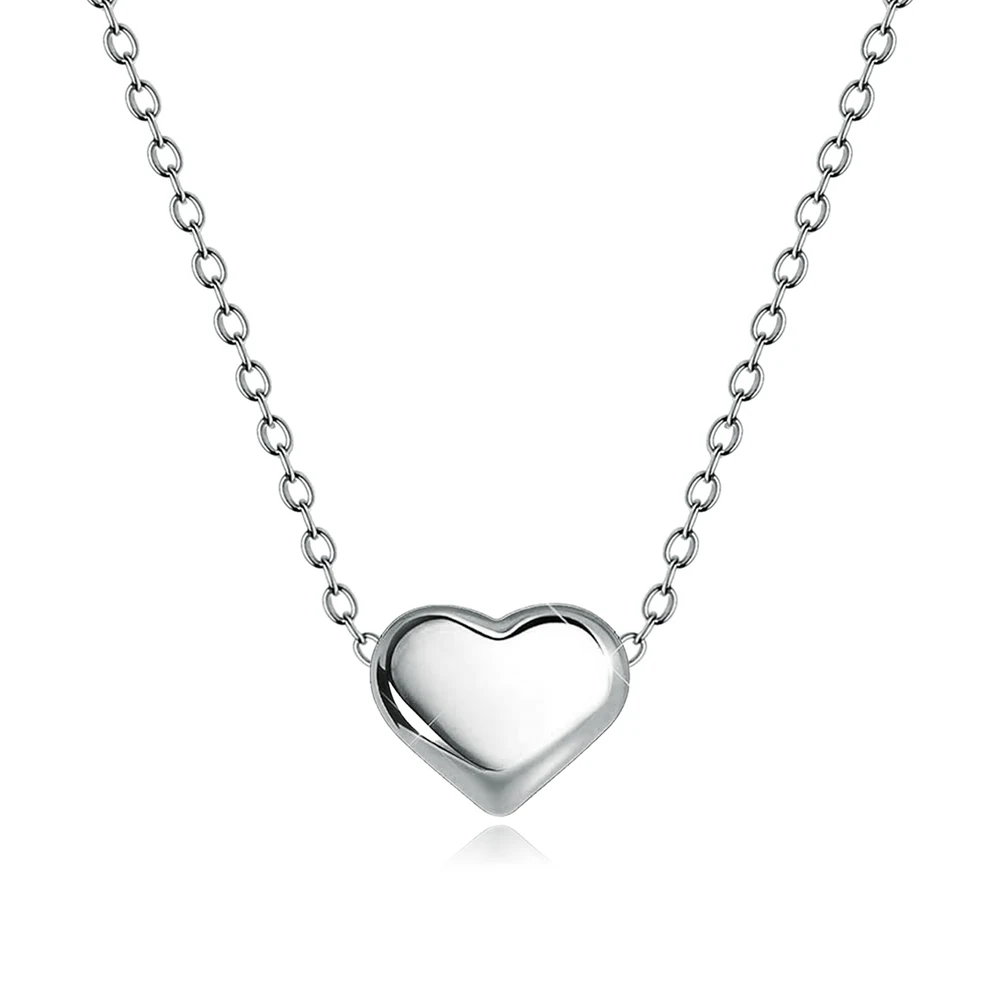Light Luxury Senior Design Versatile Simple Heart-shaped Collarbone Chain Europe and made by BlueOne Jewelry