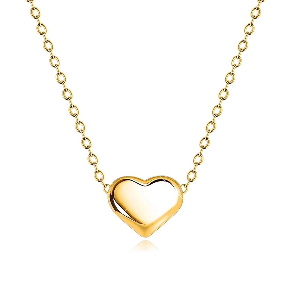 Light Luxury Senior Design Sense Versatile Simple Heart-shaped Collarbone Chain Europe made by BlueOne Jewelry