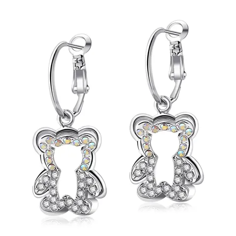 Little Fragrance Bear Earrings Light Luxury Dame Temperament Earrings Retro Elegant - Plated Brass jewelry made by BlueOne Jewelry