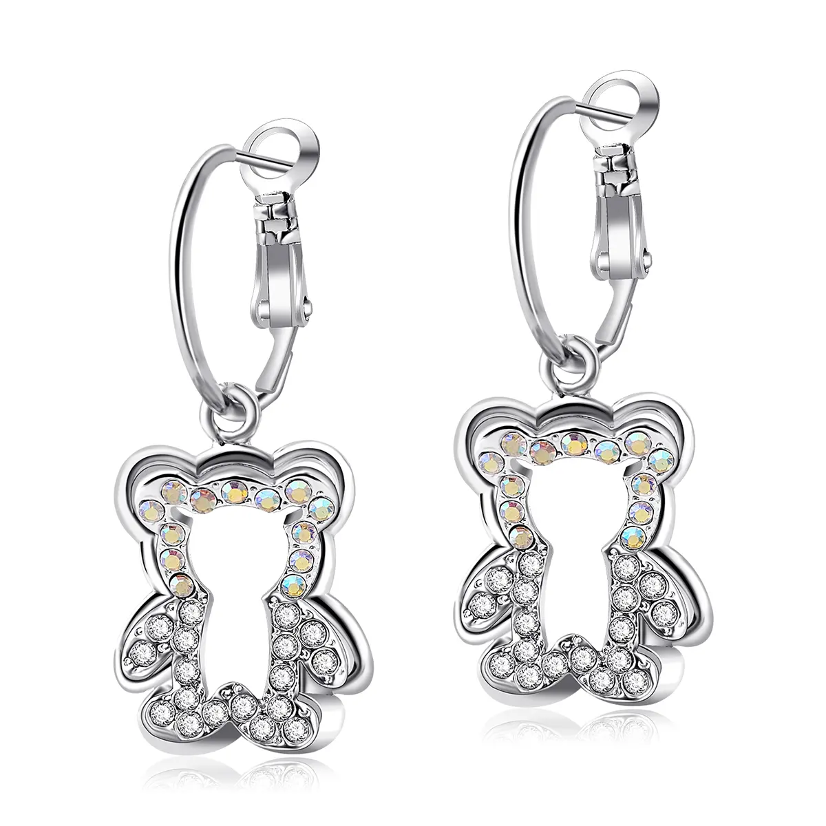 Little Fragrance Bear Earrings Light Luxury Dame Temperament Earrings Retro Elegant made by BlueOne Jewelry
