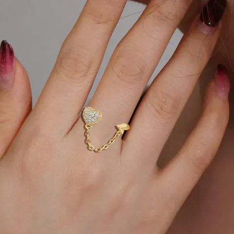 Love Irregular Ring Female Ins Niche Design Sense Senior Finger Ring - view 2