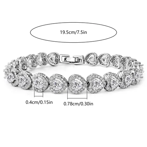 Love Valentine’s Day Gift Love with Zirconia Fashion Women’s Bracelet - view 3
