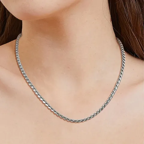 Necklace Ladies All Match High-grade Bright Face Wide Plate Wearing Clavicle - view 2