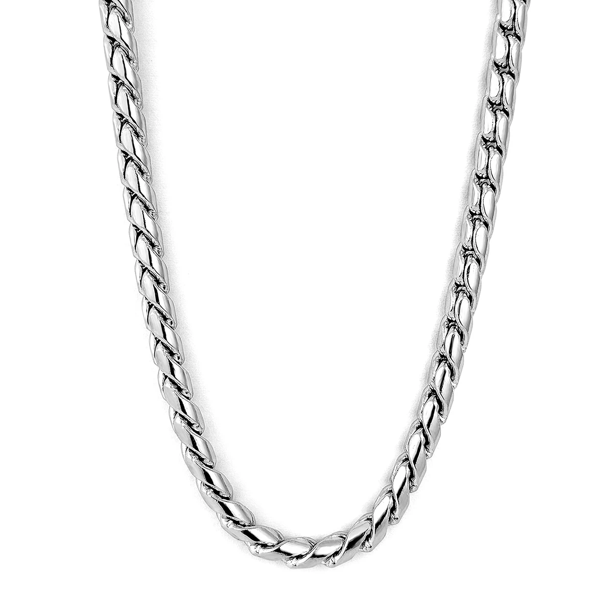 Necklace Ladies All Match High-grade Bright Face Wide Plate Wearing Clavicle made by BlueOne Jewelry