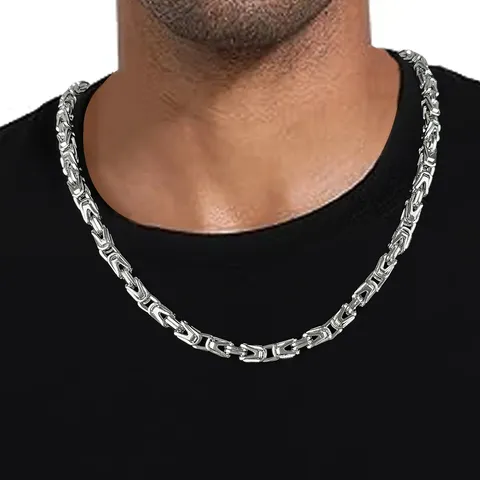Necklace Male Titanium Steel Stainless Steel Necklace Female Versatile Personalized Trend - view 2