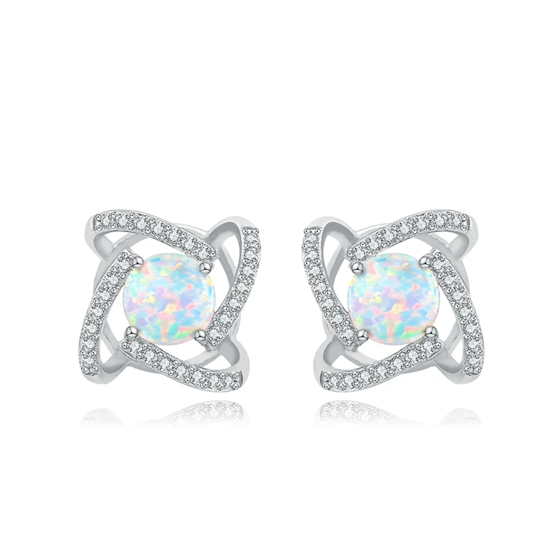 Netflix Lights Luxury Temperament Diamond-set Australian Primitive Earrings Delicate Wind Ins made by BlueOne Jewelry
