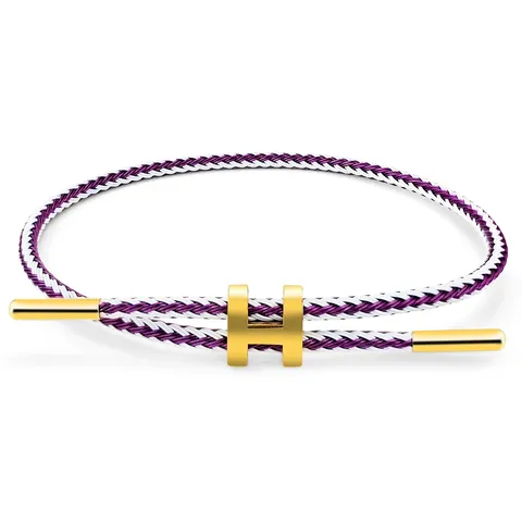 I-shaped Buckle Steel Wire Rope Bracelet Stainless Steel with Adjustable Bracelet - Stainless Steel jewelry made by BlueOne Jewelry