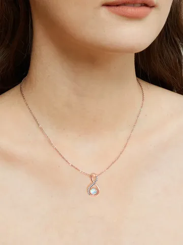 Drop Opal Necklace Temperament Simple Necklace Female Pendant Collarbone Chain Senior - view 2