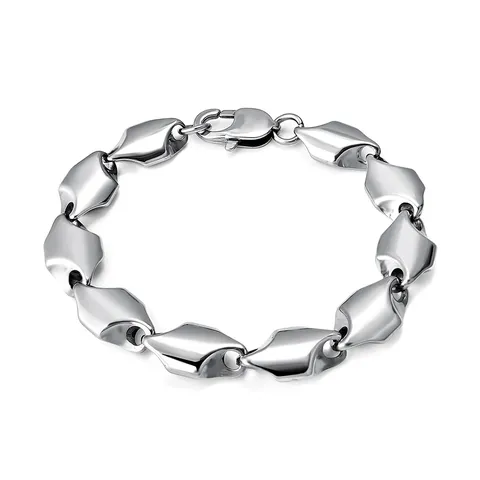 European and American Bracelets Hip-hop Stainless Steel Bracelets Personalized Men’s and - Stainless Steel jewelry made by BlueOne Jewelry