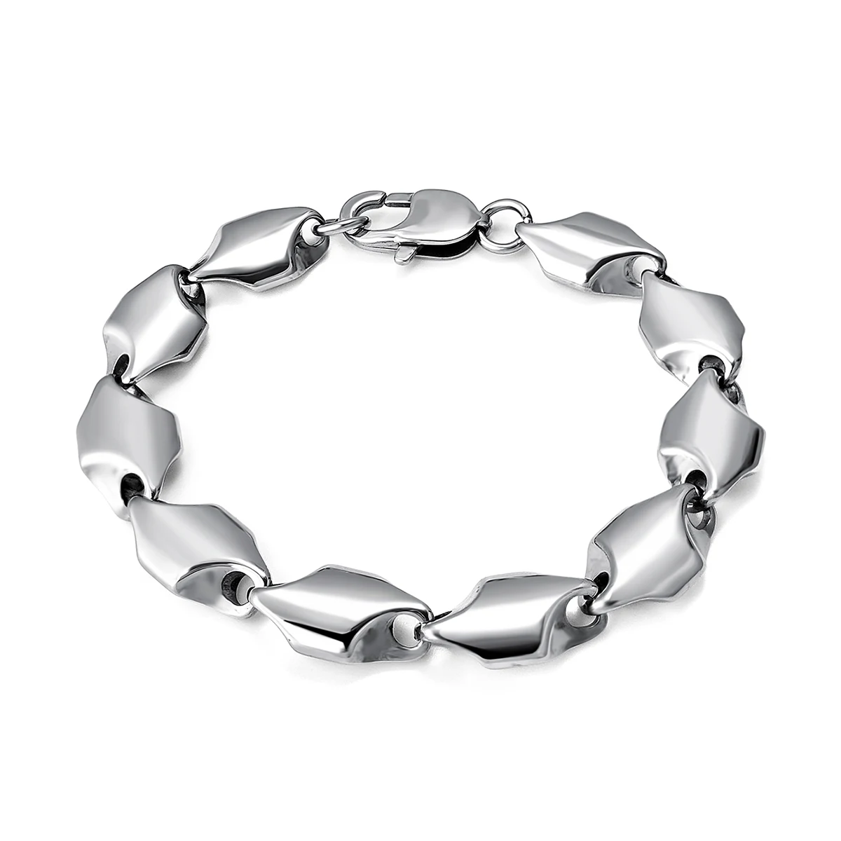 European and American Bracelets Hip-hop Stainless Steel Bracelets Personalized Men’s and made by BlueOne Jewelry