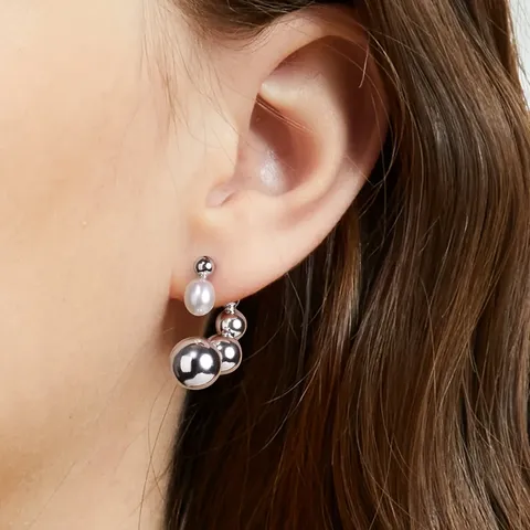 French Retro Beaded Earrings Female Korean Version of the Simple Hundred - view 2