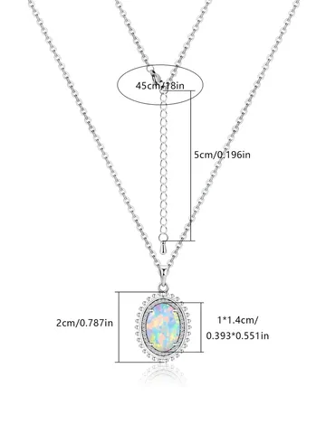 Opal Necklaces Luxury Dreamy Temperament Niche Chain - view 3