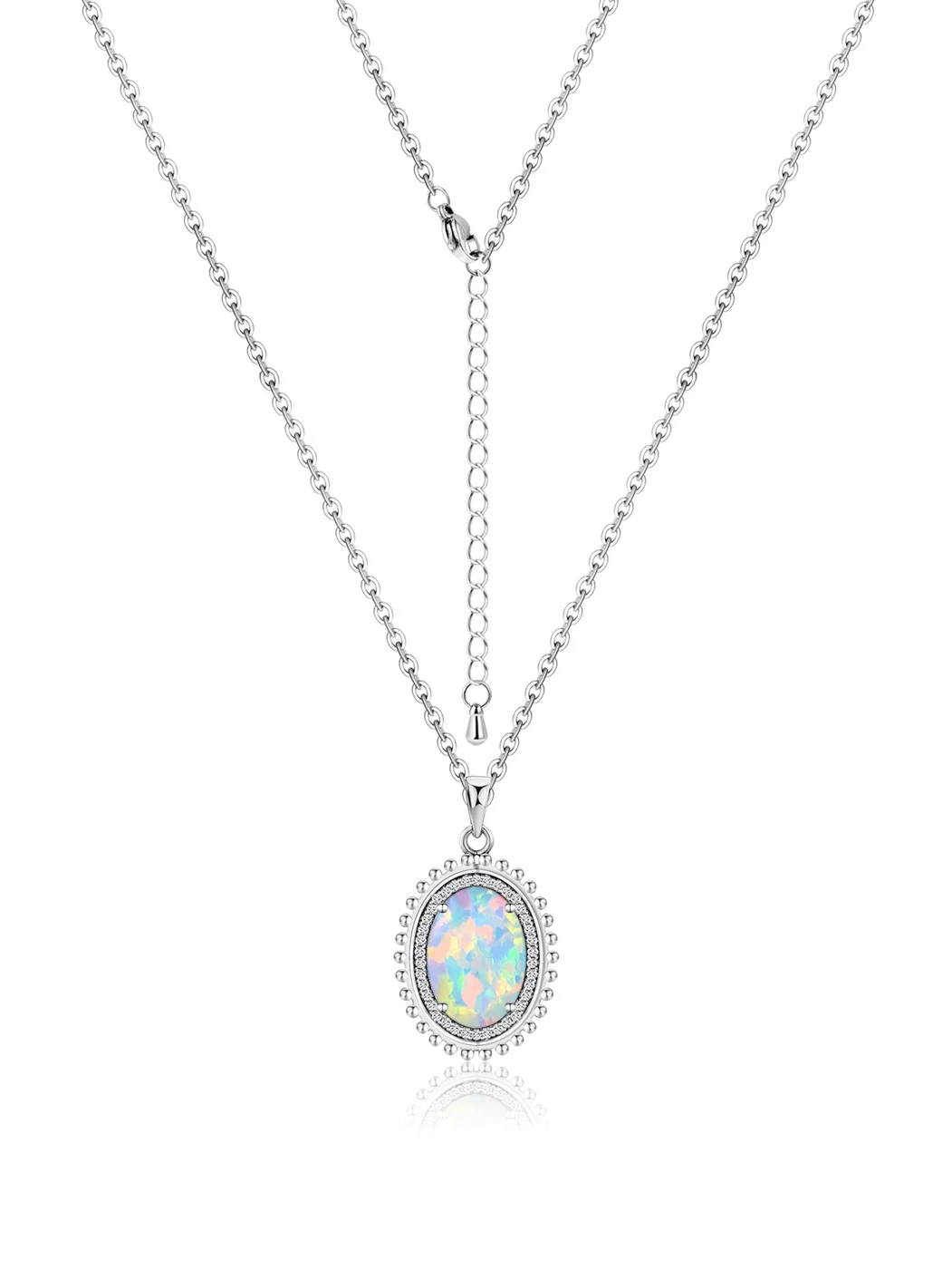 Opal Necklaces Luxury Dreamy Temperament Niche Chain made by BlueOne Jewelry
