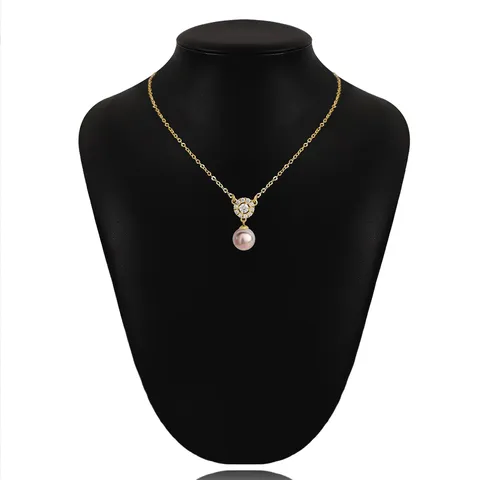 Single Pearl Necklace Versatile Niche Design Senior Sense Zirconia Sweater Chain - view 2