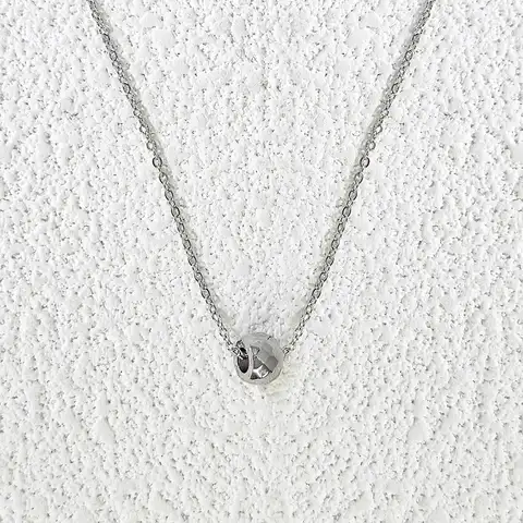 Small Perfume Style Carved Craft Small Gold Beans Diamond Lattice Necklace Collarbone Chain - Plated Brass jewelry made by BlueOne Jewelry