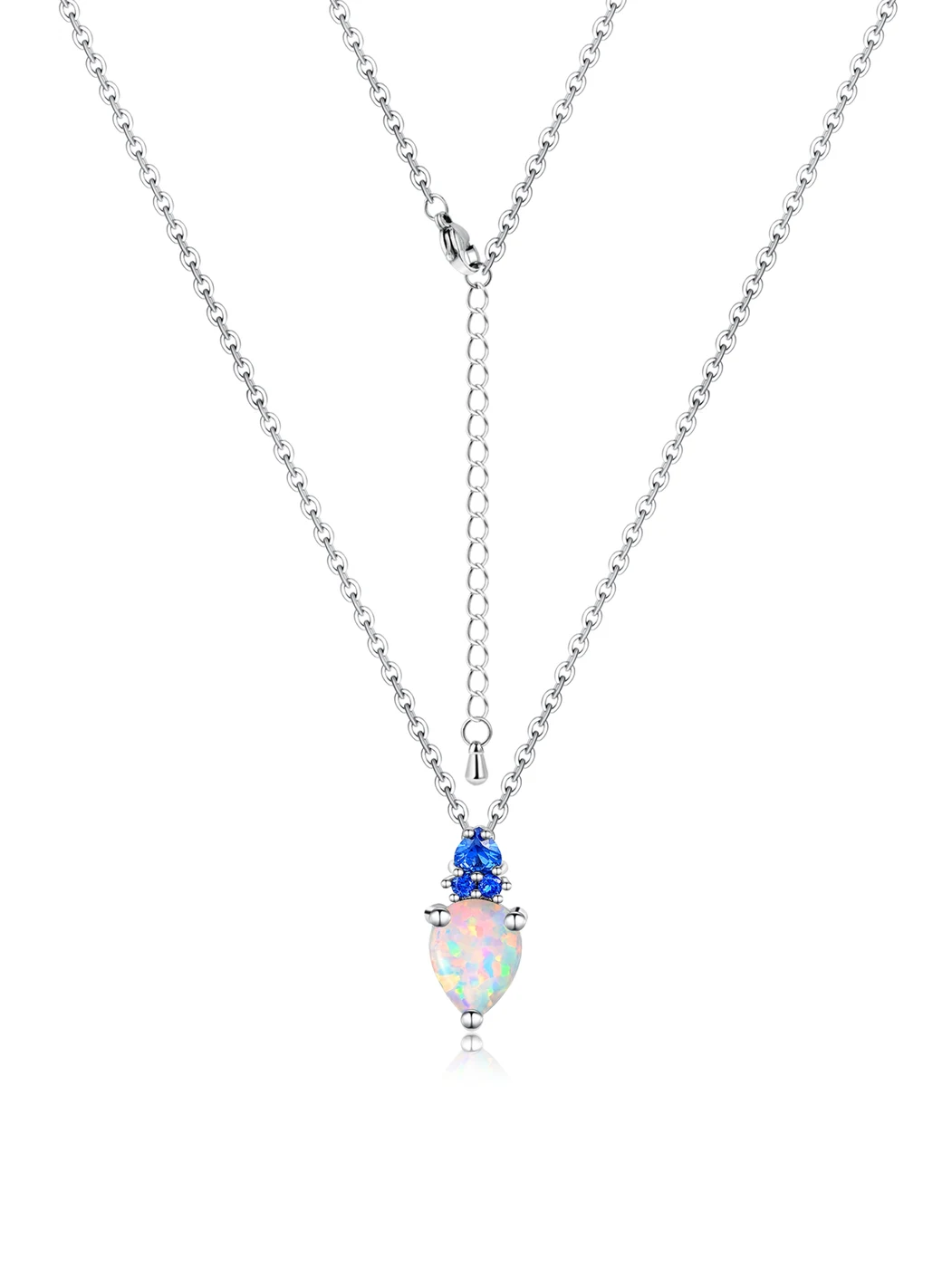 Style Water Drop Necklace Temperament Simple Japanese Light Luxury Pendant Collarbone Chain made by BlueOne Jewelry