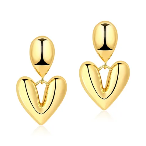 V Temperament Fashion Sense Earrings Female - Plated Brass jewelry made by BlueOne Jewelry