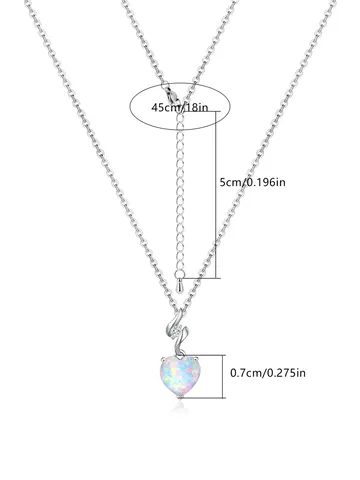 Opal Necklace Female Summer Senior Sense Temperament Necklace Collarbone Chain Accessories - view 3