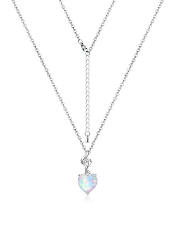 Opal Necklace Female Summer Senior Sense Temperament Necklace Collarbone Chain Accessories - Plated Brass jewelry made by BlueOne Jewelry