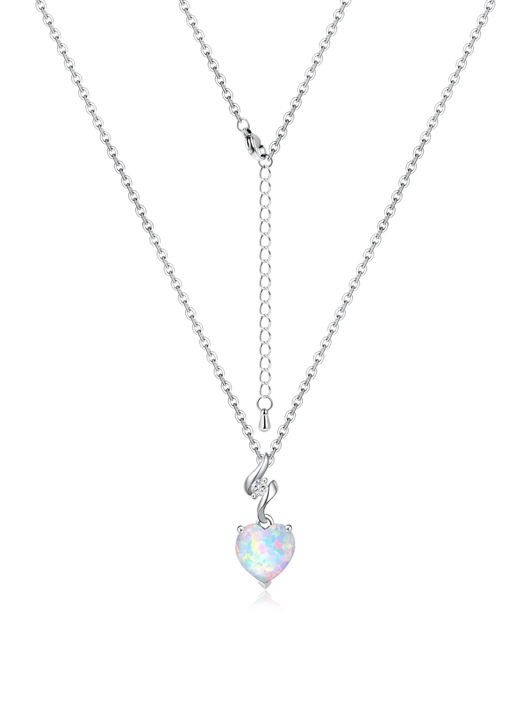 Opal Necklace Female Summer Senior Sense Temperament Necklace Collarbone Chain Accessories made by BlueOne Jewelry
