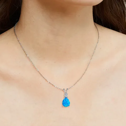 Minimalist Opal Necklace Collar Bone Chain Elegant Women European & American Style - view 2
