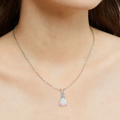 Opal Necklace Collar Bone Chain Elegant Women European & American Style - view 2