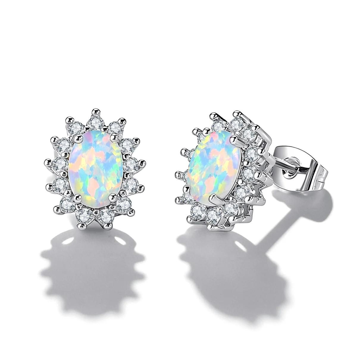 Opals Earrings Charm Ear Jewelry Fashion made by BlueOne Jewelry