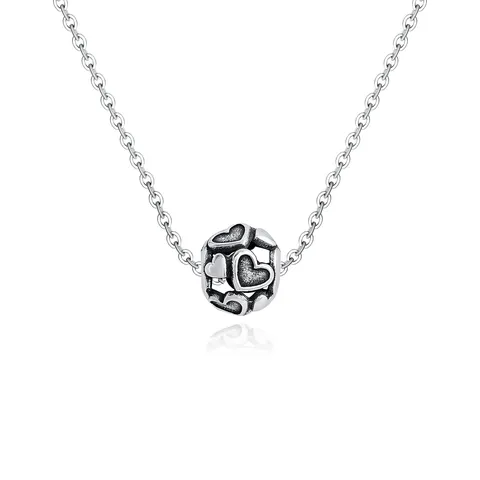 Plated Brass Orb Necklace Women Light Luxury Niche Design Hundreds Lockbone Chain Simple - Plated Brass jewelry made by BlueOne Jewelry