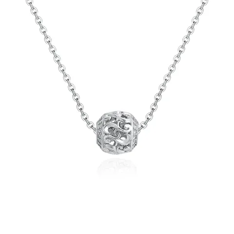 Minimalist Orb Necklace Women Light Luxury Niche Design Hundreds Lockbone Chain Simple - Plated Brass jewelry made by BlueOne Jewelry