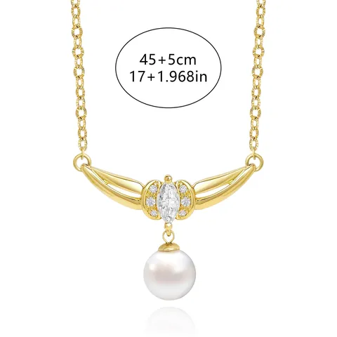 Pearl Necklace Light Luxury Sense Necklace Female Tide Temperament Personality - view 3