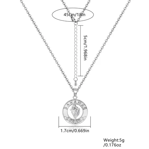 Pendant Necklace Men’s Titanium Steel Domineering Personality Couple Stainless Steel Necklace - view 3