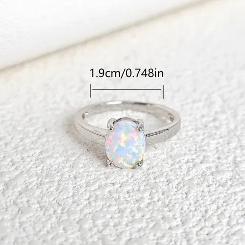 Ring Solitaire Hand Jewelry European and American Jewelry Silver Ring 925 - view 3