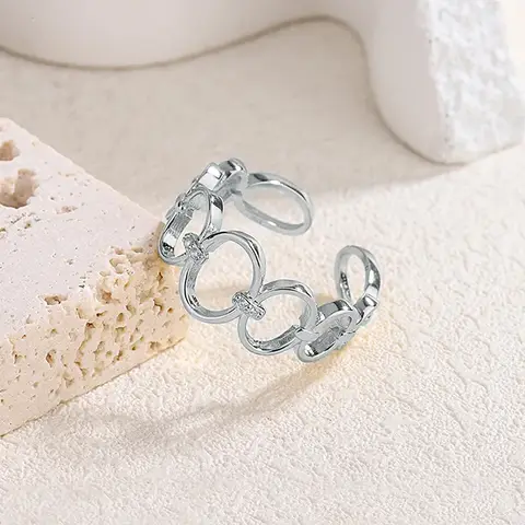 Round Skeleton Ring Women’s Europe and the United States Personalized Skeleton - view 3