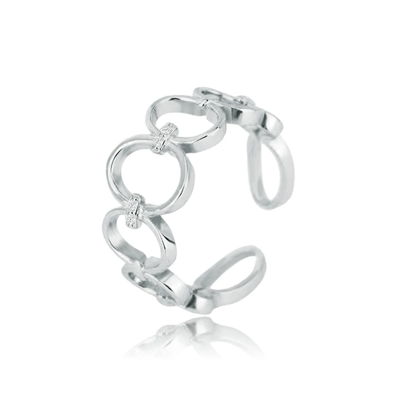 Round Skeleton Ring Women’s Europe and the United States Personalized Skeleton made by BlueOne Jewelry