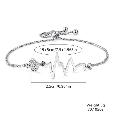 Simple Fashion Bracelet Women Selection Jewelry Fine Workmanship Bracelet Chain Adjustable - view 3