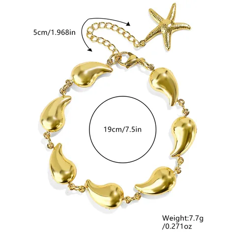 Simple Light Luxury Geometric Glossy Stainless Steel Bracelet Female Niche Versatile - view 3