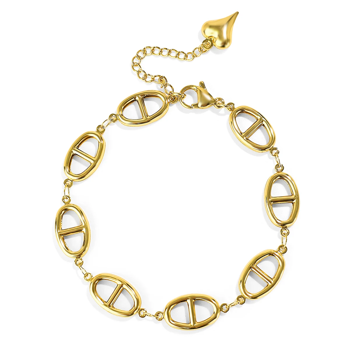 Simple Light Luxury Niche Design Premium Pig Nose Bracelet Female Titanium made by BlueOne Jewelry