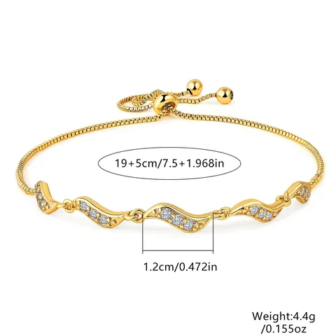 Simple Versatile Fashion Diamond Bracelet Ins Cold Temperament Jewelry Female Gift - view 3