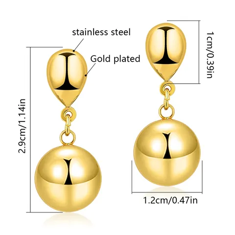 Simple Water Drop Cold Style Earrings Light Luxury Simple Niche Design - view 3