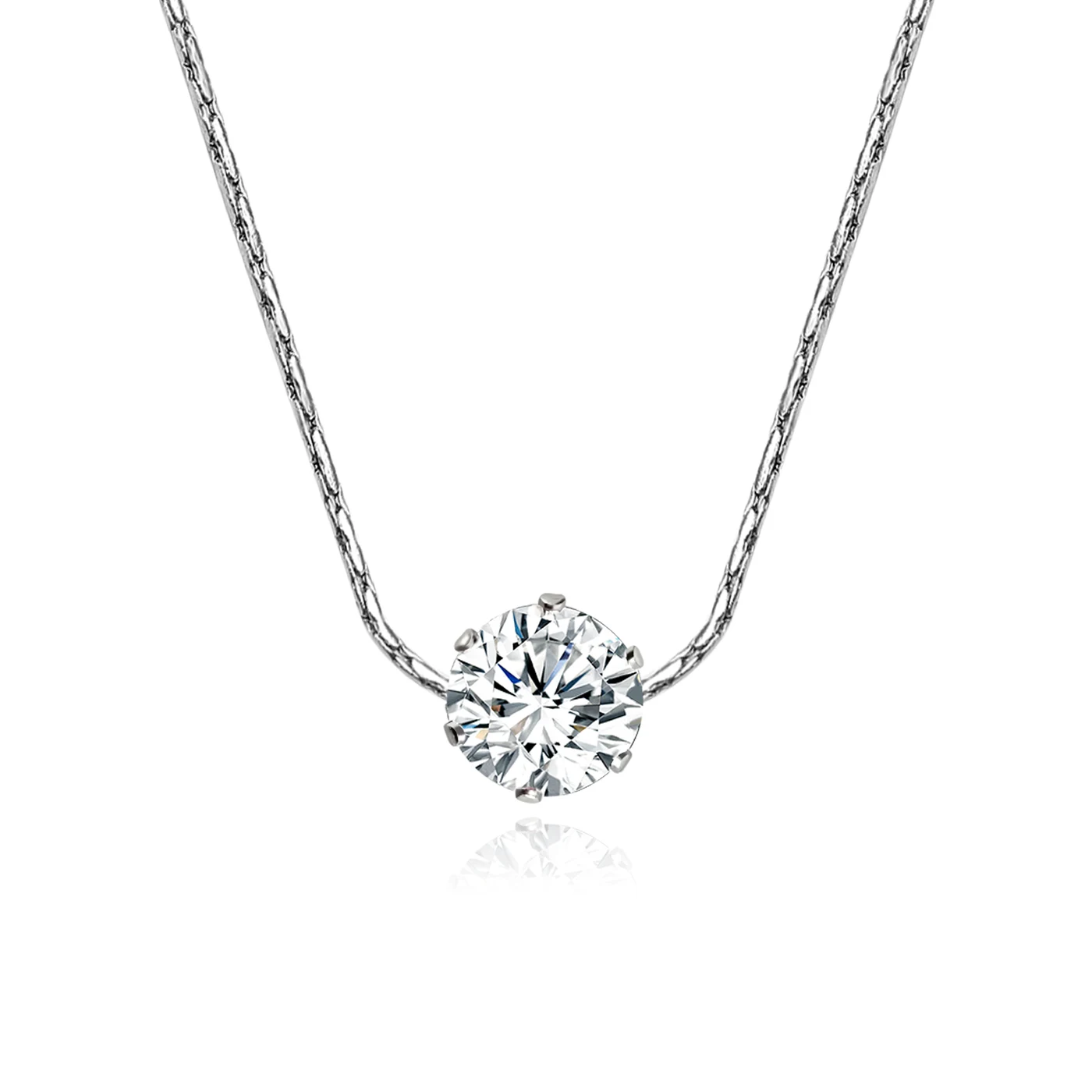 Six Claws Diamond Necklace Female Korean Version of the Simple and Collarbone Chain made by BlueOne Jewelry