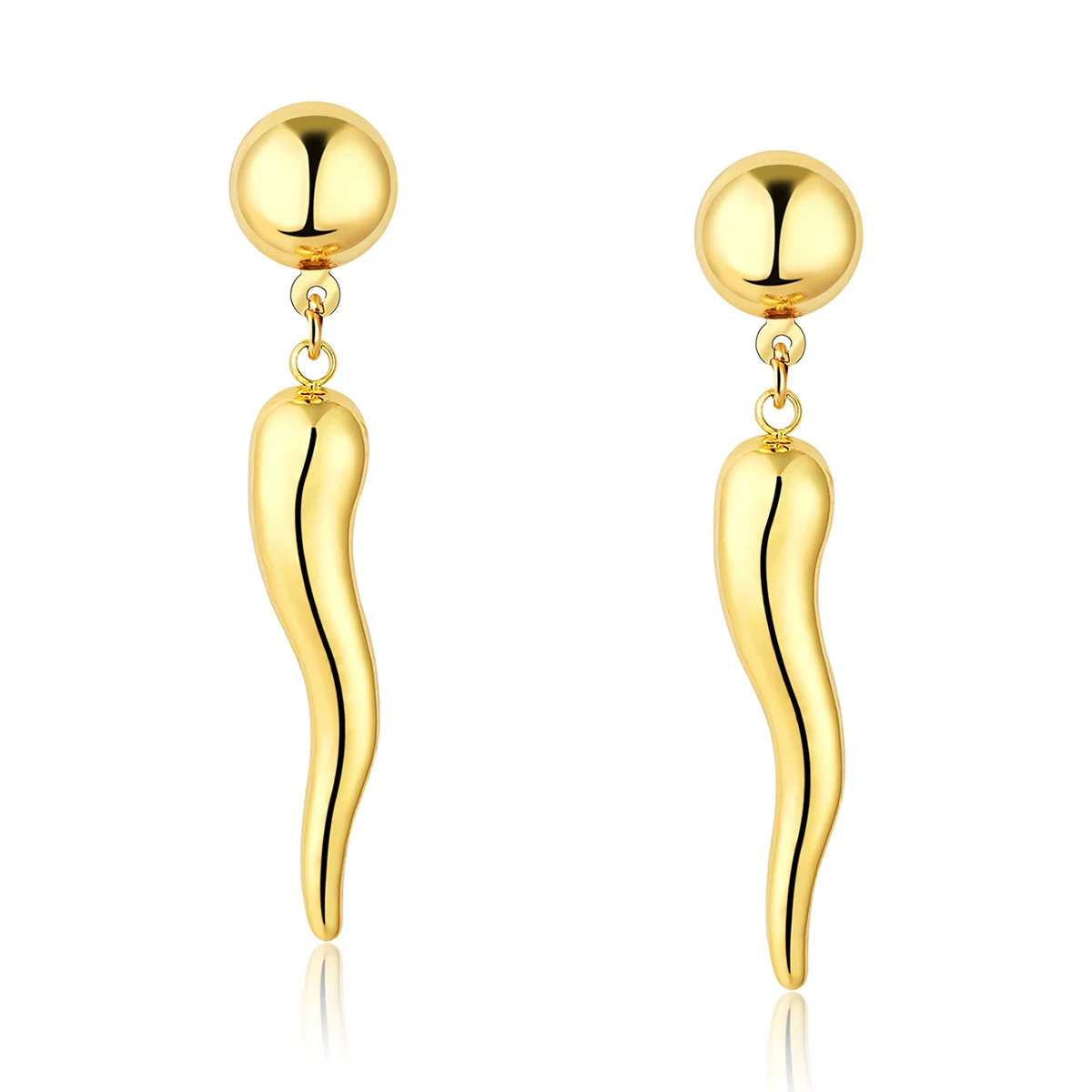 Small Pepper Three-dimensional Earrings Titanium Steel Earrings with Niche Retro High-level made by BlueOne Jewelry