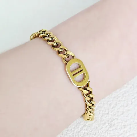 South Korea Titanium Steel Bracelet Female Korean Stainless Steel Color Preservation - view 2