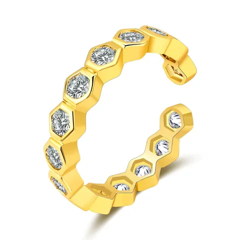South Korea Ring Female Niche Design Ins Personalized Style Ring Light - Plated Brass jewelry made by BlueOne Jewelry